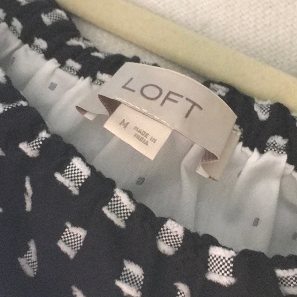 LOFT Cotton Off Shoulder Ruffle Top - Picture 4 of 5